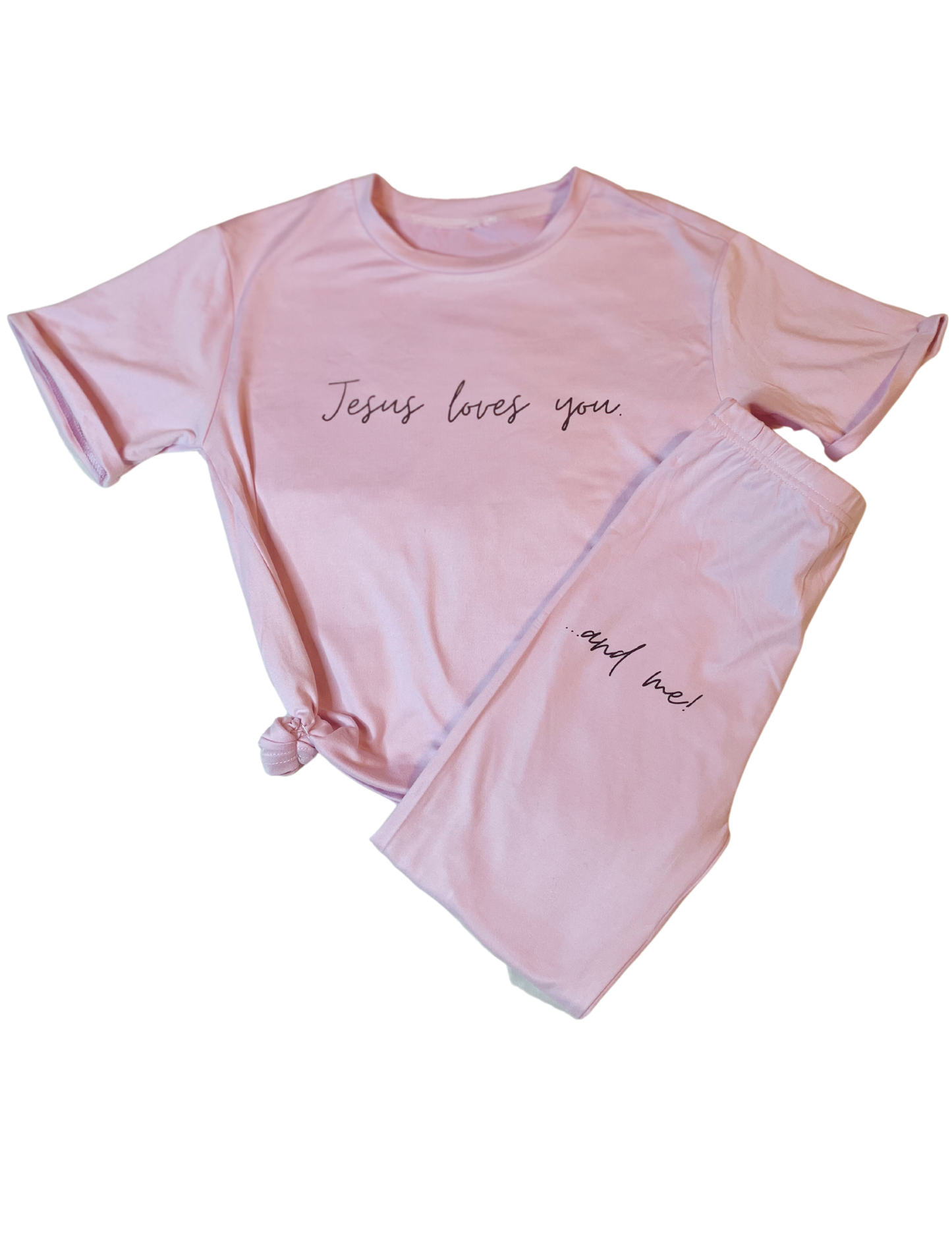 Little Girls Matching Set- Jesus loves you...and me!