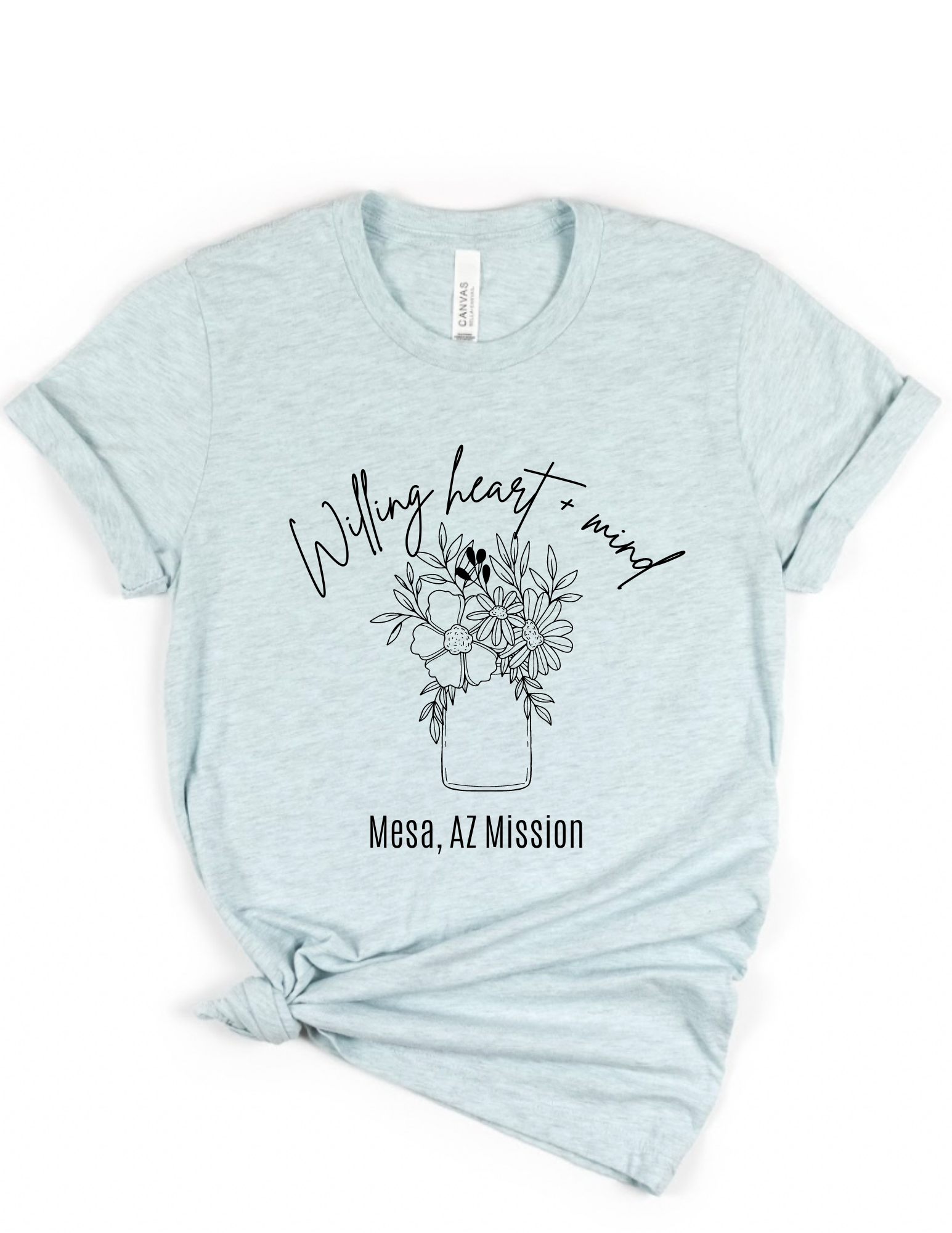 Willing Heart T-Shirt Name Mind & Uplift + Wear Mission Custom –