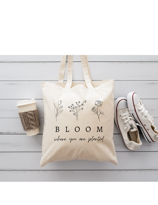 Bloom Where You Are Planted Church Bag
